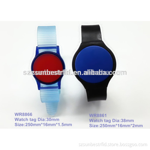 NFC adjustable PVC Wristband/Bracelet with custom logo